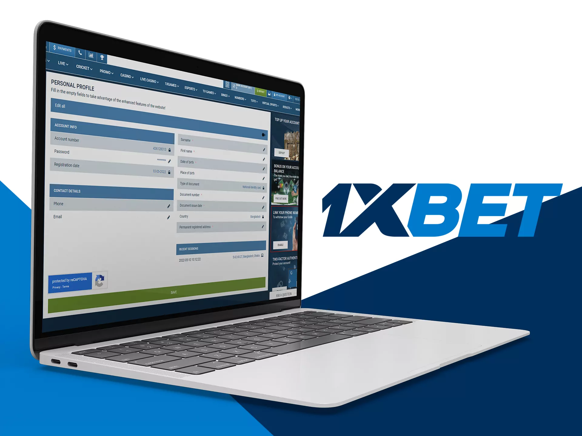 Verification on the 1xbet website – instruction.