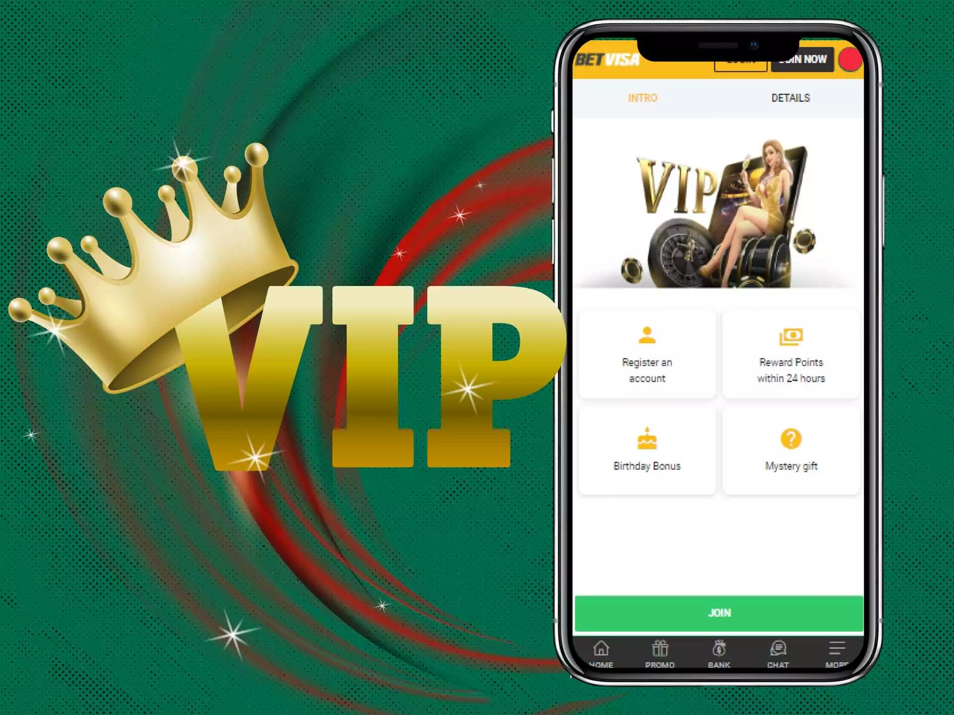 Betvisa-তে VIP প্রোগ্রামে যোগ দিন।